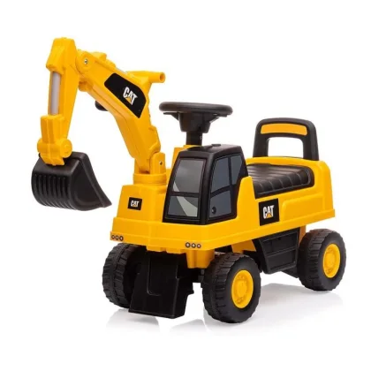 Milly Mally Dětské odrážedlo bagr se zvukem CAT Excavator žlutý