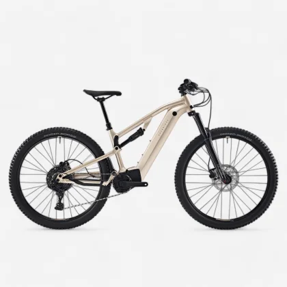ROCKRIDER Horský elektrobicykel E-EXPL 520 S 29" - 500 Wh pieskový XL (185-200 cm)