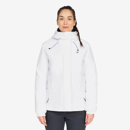 DECATHLON Dámska nepremokavá jachtárska bunda Sailing 100 biela 2XL