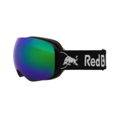 Lyžiarske okuliare RED BULL SPECT BENT-06GR3, black brown with green mirror