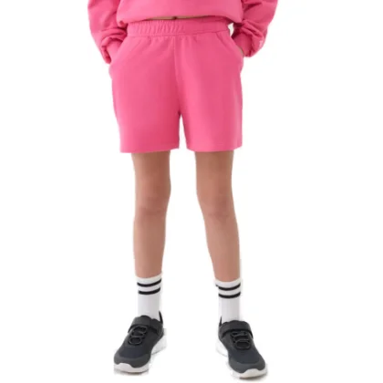 Dievčenské teplákové kraťasy 4F JUNIOR SHORTS CAS F470-54S-PINK