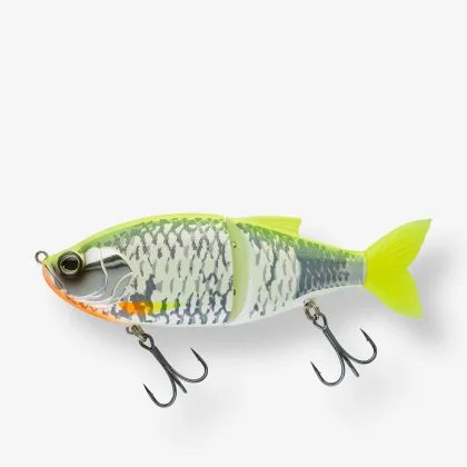 BIWAA Nástraha Glide Bait na lov dravcov Glidebeast 120S Žltý chrbát bez