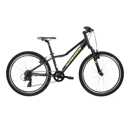 Kross Hexagon JR 1.0 24" - model 2025 námornícka modrá / žltá / lesk - S (12", 130-150 cm)