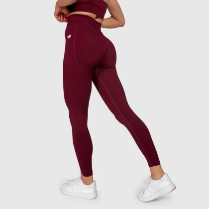 Športové legíny Iron Aesthetics Inspire, bordové