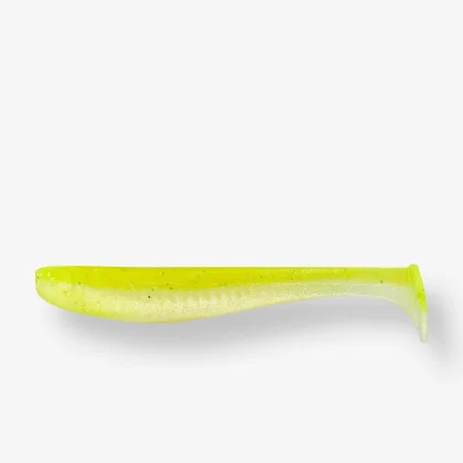 CAPERLAN Mäkká umelá nástraha Yubari Fat shad s atraktantom žltozelená 7,5 cm - 3"
