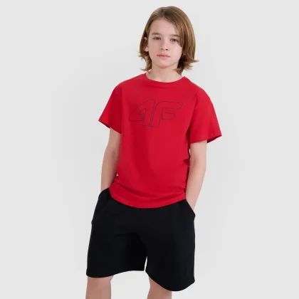 Chlapecké tričko s krátkým rukávem 4F JUNIOR TSHIRT M2325-62S-RED