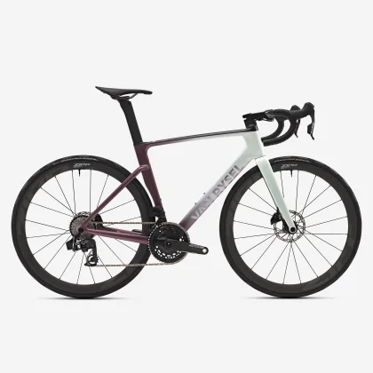 VAN RYSEL Cestný bicykel RCR PRO Force AXS E1 2x12 PWM ružový XL