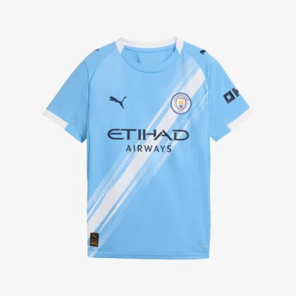 PUMA PUMA detský domáci futbalový dres Manchester City sezóny 25/26 9-10 r (140 cm)