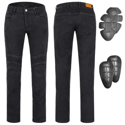 Pánske moto jeansy W-TEC Arikaro Farba čierna,