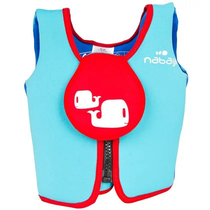 DECATHLON Plávacia vesta penová modro-červená 18-30 kg