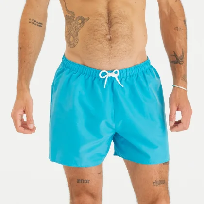 DECATHLON Pánske boardové šortky 100 Hendaia MW tyrkysové S