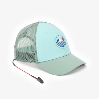 TRIBORD Detská jachtárska šiltovka 500 mentolovozelená 52-54 cm