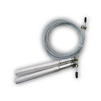 Power System Hliníkové švihadlo Ultra Jump Rope stříbrné