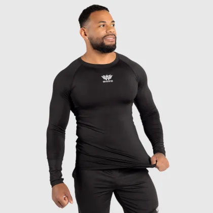 Funkčné tričko s dlhým rukávom Iron Aesthetics Reflective, čierne