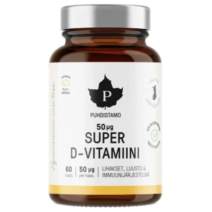 Puhdistamo Super Vitamin D 2000iu 120 kapslí