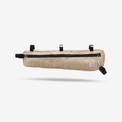 ROCKRIDER Taška na rám bicykla Half Frame na bikepacking 2,5 l ľanová bez