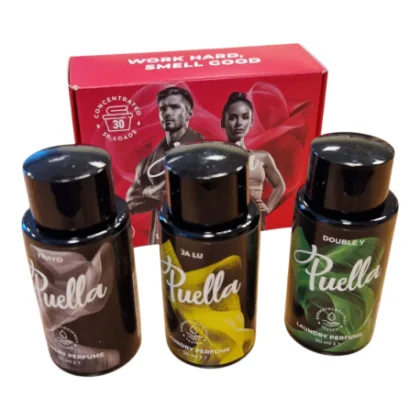 Set parfumov na pranie PUELLA Double Y Jalu Frayo laundry scent fragrance Set 3 x 50 ml