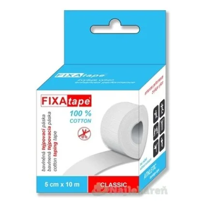 FIXAtape CLASSIC ATHLETIC bavlnená tejpovacia páska 5cm×10m 1 ks