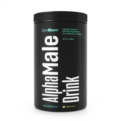 GymBeam AlphaMale Drink zelené jablko