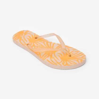 DECATHLON Dámske žabky 120 Palmer oranžové 35-36