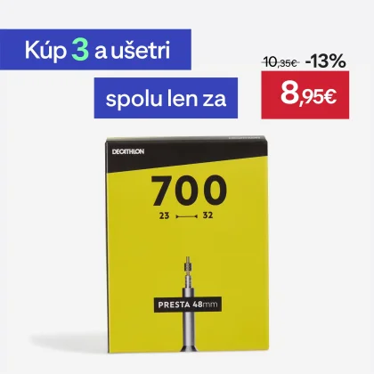 DECATHLON Duša 700 × 23/32 ventil Presta 48 mm bez