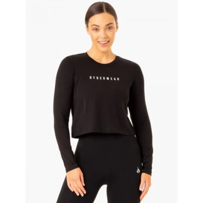 Ryderwear Dámske tričko Long Sleeve Top Foundation Black XS