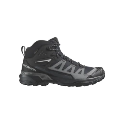 Pánska členková turistická obuv SALOMON X Ultra 360 Mid GTX M black magnet pewter
