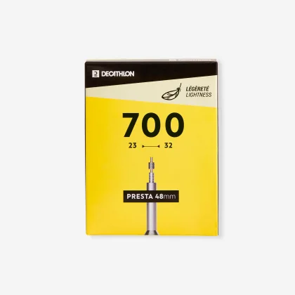 DECATHLON Duša na cestný bicykel 700x23-32 Presta 48 Light bez
