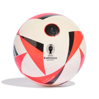 Fotbalový míč ADIDAS EURO24 CLB WHITE SOLRED BLACK