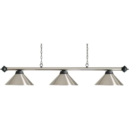 Biliardová lampa Buffalo Baron 3 brúsený kov