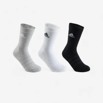 ADIDAS ADIDAS vysoké tenisové ponožky 3 páry sivé/biele/čierne 40-42