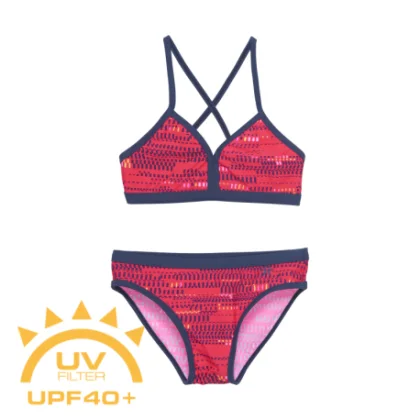 Lány fürdőruhák COLOR KIDS Bikini - AOP, diva pink