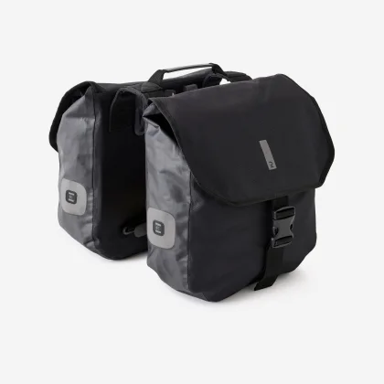 DECATHLON Nepremokavá dvojitá taška na nosič batožiny 540 2 x 20 l bez