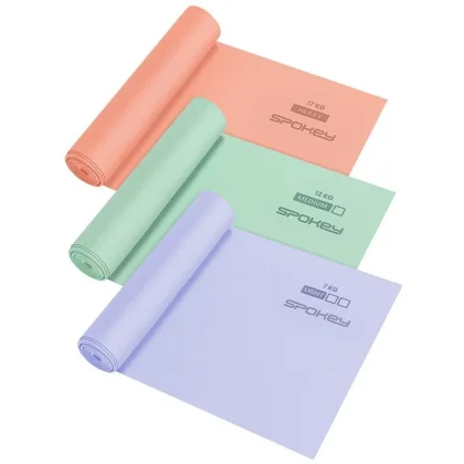 Spokey RIBBON TEX SET Sada posilovacích gum, 200 cm