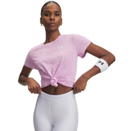 Dámske tréningové tričko s krátkym rukávom UNDER ARMOUR Tech Pixelate SSC-PNK