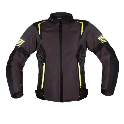 Letná moto bunda W-TEC Pelyes Farba šedá-fluo,