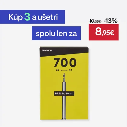 DECATHLON Duša 700 × 23/32 s ventilom Presta 80 mm bez