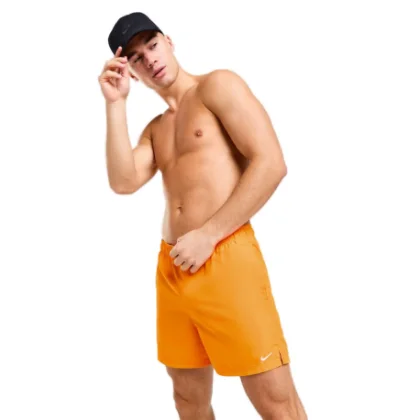 Pánske plavky NIKE SWIM Essential 5 inch-811-bright mandarin