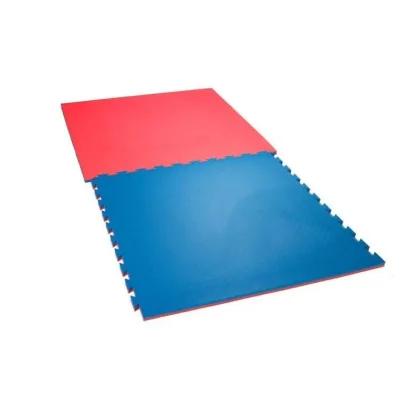Tatami Taekwondo podložka SPARTAN 100 x 100 x 2 cm - modrá-červená