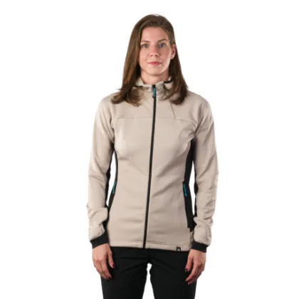 Női túra polár kapucnis pulóver NORTHFINDER RHIANNA-502beige