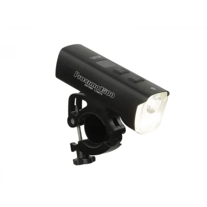 Author Světlo př. PROXIMA 1500 lm / HB 25-32 mm USB Alloy (černá)