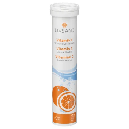 LIVSANE Vitamín C pomaranč 20 šumivých tabliet