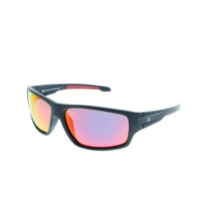 Napszemüvegek H.I.S. POLARIZED HPS87104-1, black, smoke with red mirror POL, 63-16-132