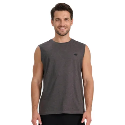 Férfi ujjatlan póló 4F SLEEVELESS M306-23M-DARK GREY MELANGE