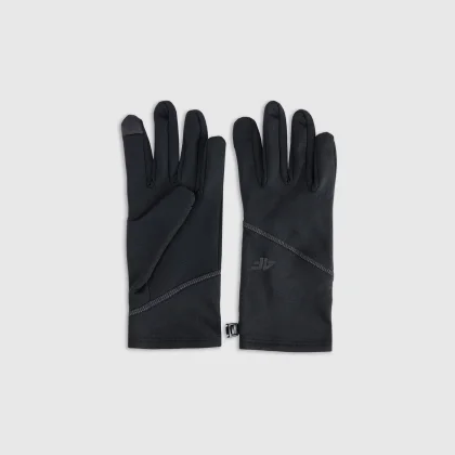 Unisex pletené rukavice Touch Screen - černé