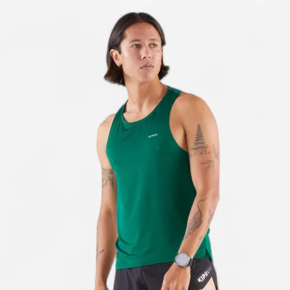KIPRUN Bežecké tielko 900 Light tmavozelené 2XL