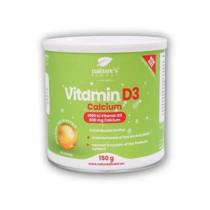 Natures Finest Vitamin D3 + calcium 150g