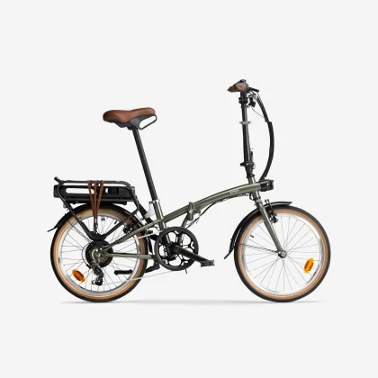 BTWIN Skladací elektrobicykel E-FOLD 500 zelený jedna veľkosť