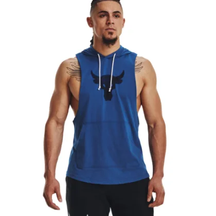 Pánské tričko bez rukávů UNDER ARMOUR PROJECT ROCK UA PROJECT ROCK BSR BULL SL HD-BLU