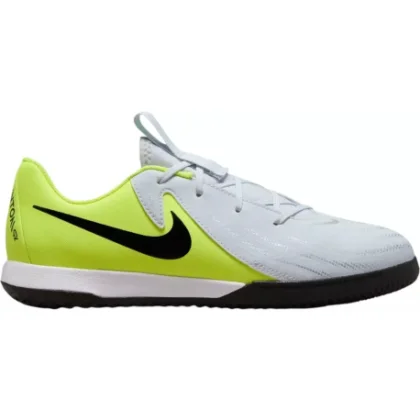 Chlapčenské futbalové kopačky halové NIKE Phantom GX 2 Academy Jr IC metallic silver volt black